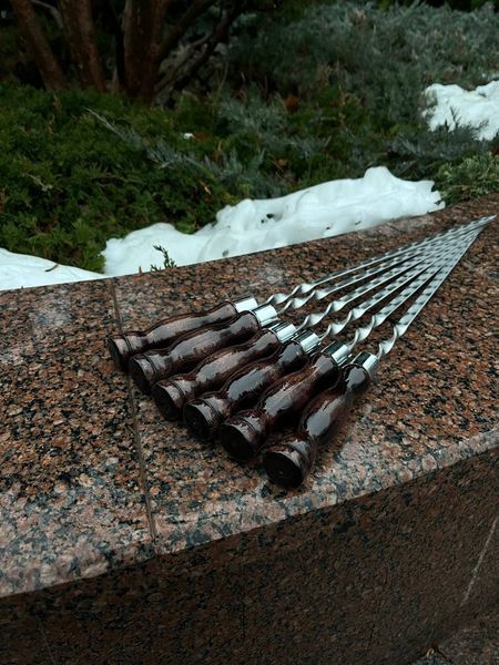 Набір шампурів у дерев'яному кейсі "МАЙСТЕР ГРИЛЮ" майстер грилю фото